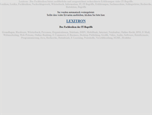 Tablet Screenshot of lexitron.de